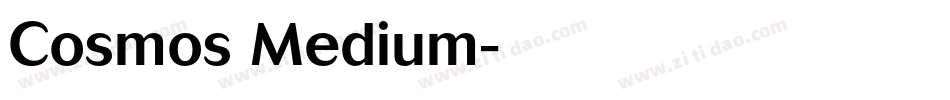 Cosmos Medium字体转换
